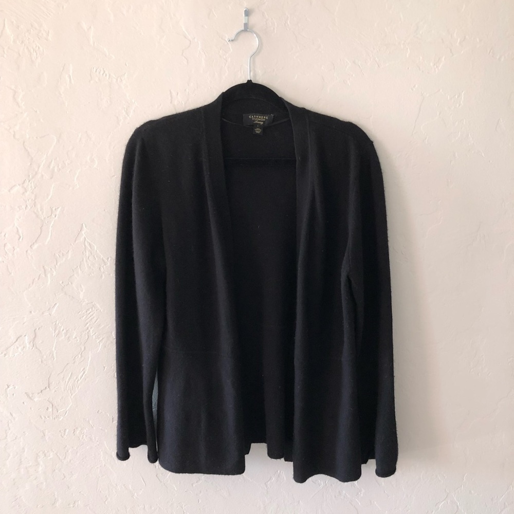 Cashmere Charter Club Luxury Black Cardigan